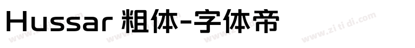 Hussar 粗体字体转换